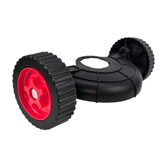 Universal Lawn Mower Support Wheels, Adjustable Auxiliary Attachment for Handheld String Trimmers & Weed Eaters, Heavy-Duty Replacement Parts (9" x 6" x 5.5")