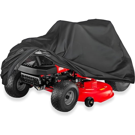 Universal Lawn Tractor Mower Cover,96 x 55 x 20In Black Durable Waterproof Oxford Mower Covers,Weather Resistant with Dust Protection