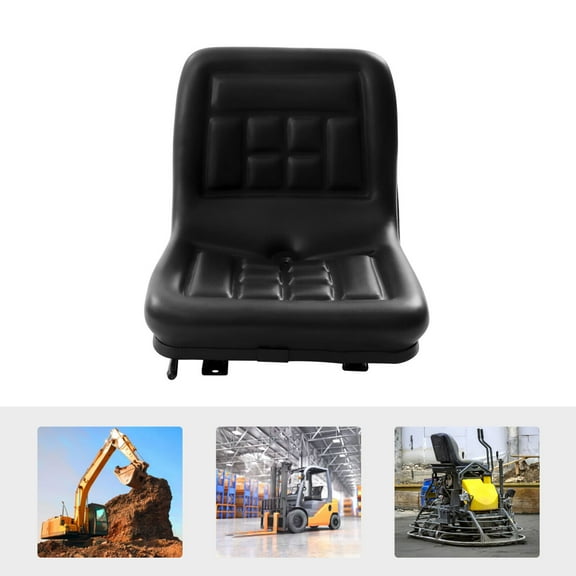 Universal Lawn Tractor Replacement Seat Forklift Excavator Mower Seat Adjustable