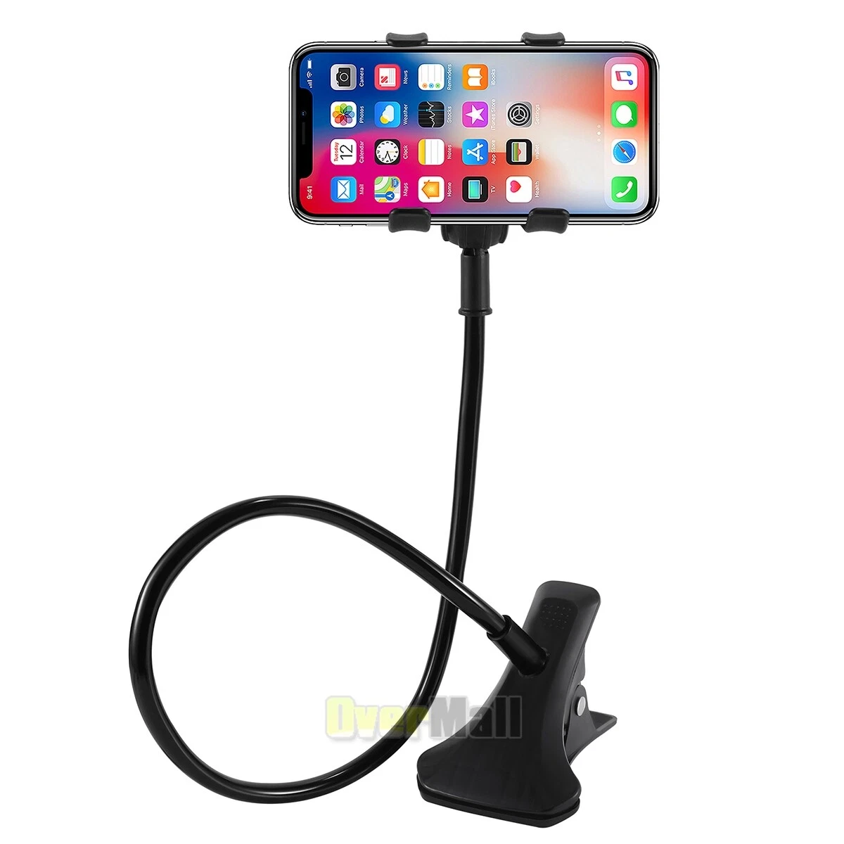 Universal Lazy Mobile Phone Gooseneck Stand Holder Flexible Bed Desk Table Clip