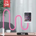 thumbnail image 1 of Universal Lazy Phone Stand Gooseneck Holder Flexible Desk Support Table Clip Bracket for Mobile Phones for ipad Arm Stents Kickstand (P75CM Pink Threaded), 1 of 7