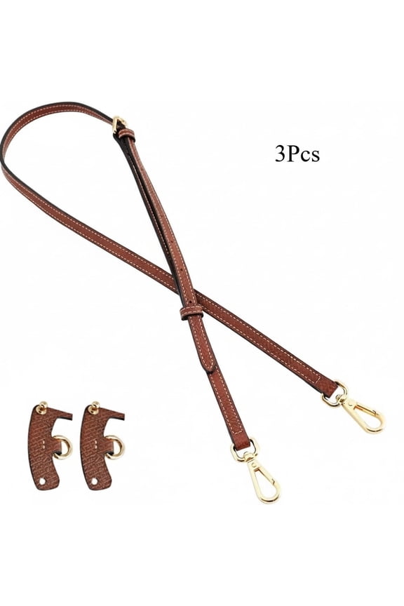 Universal Leather Bag Shoulder Strap Replacement, Adjustable Crossbody Conversion Kit for Most Small Pouches