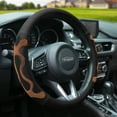 thumbnail image 1 of FH Group Universal PU Leather Car Steering Wheel Covers w/ Anti-Slip Grip Fits 14.5"-15.5", 1 of 6