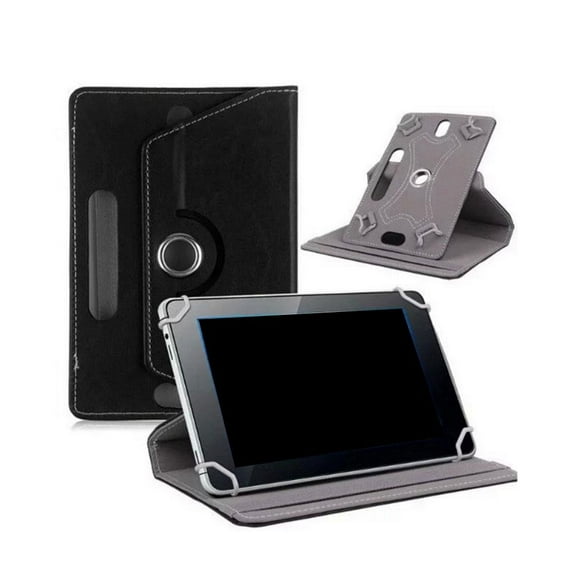 Universal Leather Case Cover Flip Stand Wallet For 7In Tablet Pad W6L5