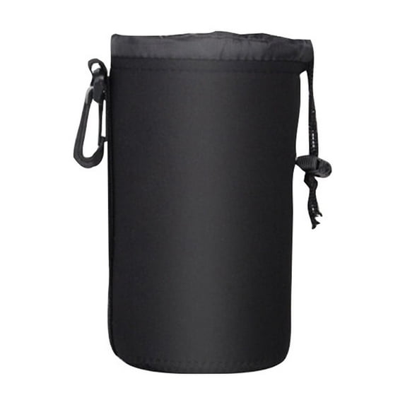 Universal Lens Case Bag, Black Thicken Neoprene Camera Lens Protective Carrying Case For Photography Gear And Camera Accessories, Four Sizes Option