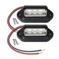 thumbnail image 1 of Universal License Plate LED Lights 12V White Car Vehicle Truck Screw Mount Frame, 1 of 9