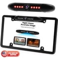 thumbnail image 1 of Universal License Plate Waterproof Rear View Reverse Backup HD 8 LED Camera Kit, 1 of 8