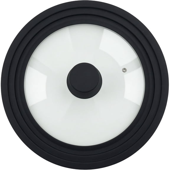 Universal Lid 6.5-12.5 Inch, Tempered Glass Lid with Heat Resistant Silicone Rim for Pots Pans Skillets, Dishwasher Safe Cookware Replacement Lid (8.5-9.5-10.5 inch)