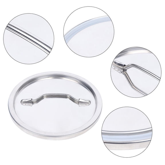Universal Lid Stainless Steel Milk Bucket Lid 26cm Fits 12-60L Barrel Canister