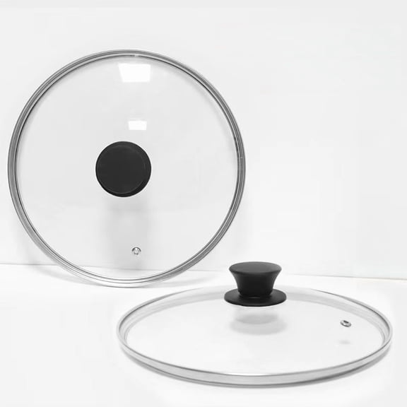 Universal Lid for Pots, Pans and Skillets, 10 Inch Glass Lid for Frying Pan, Fry Pan, Skillet, Pan Lid with Handle