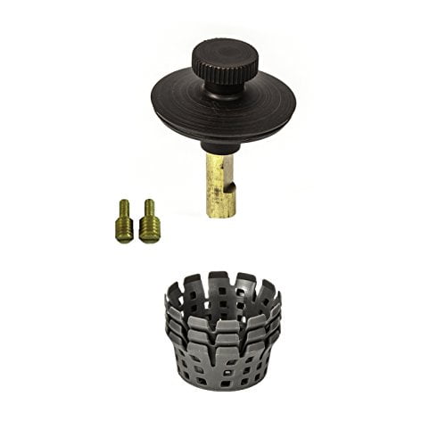 Oil Rubbed Bronze Universal Lift n Turn Bathtub Drain Stopper with Hair Catcher