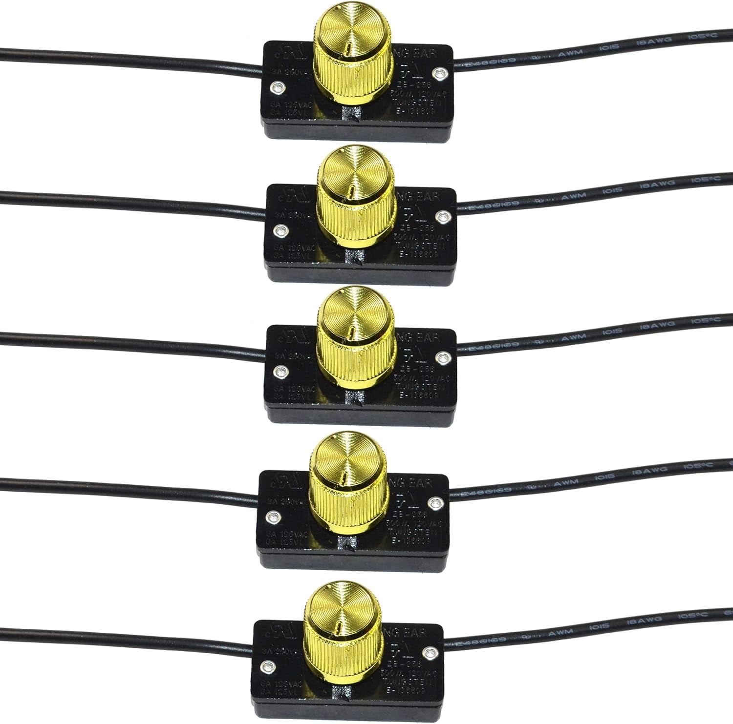 Universal Light Lamp HiLoOff Switch With Knob 125V 6A