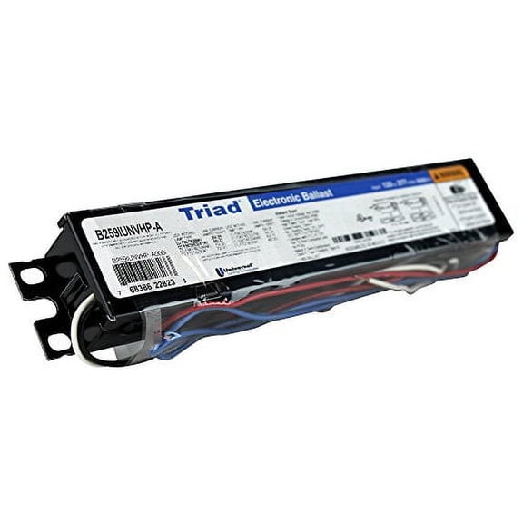 Universal Lighting Technologies B259IUNVHP-A000C (2) F96T8 Lamp High Frequency Electronic Fluorescent Ballast 120 - 277 Volt Triad