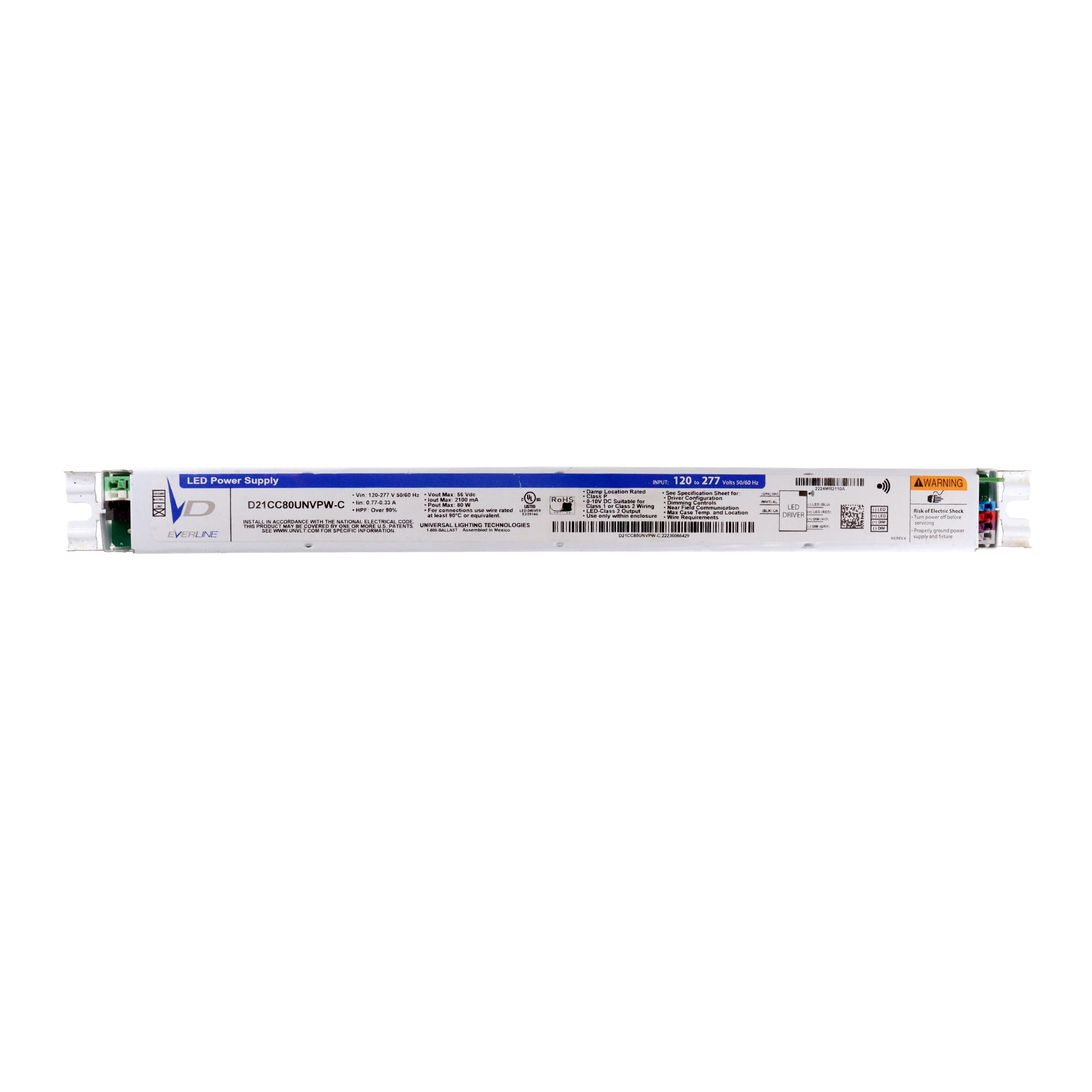 Universal Lighting Technologies D21CC80UNVPW-C Dimmable LED Driver ...