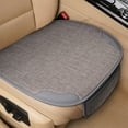 thumbnail image 1 of Universal Linen Car Seat Cushion, 19.7x19.7in Breathable Single Butt Pad for All Seasons, Non-Slip Washable, Gray, 1 of 6