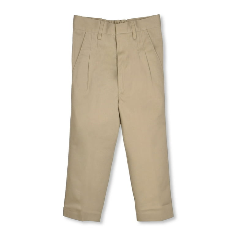 Universal Little Boys Pleated Pull On Pants Sizes 2 7 khaki 4 Little Boys