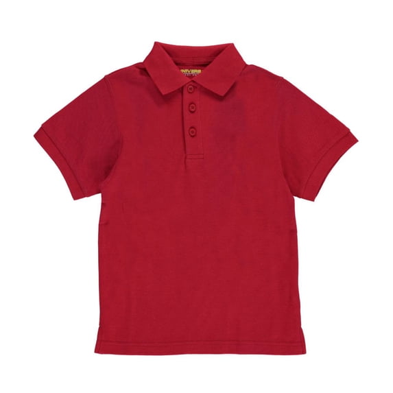 Universal Little Boys' S/S Pique Polo (Sizes 4 - 7) - red, 4 (Little Boys)
