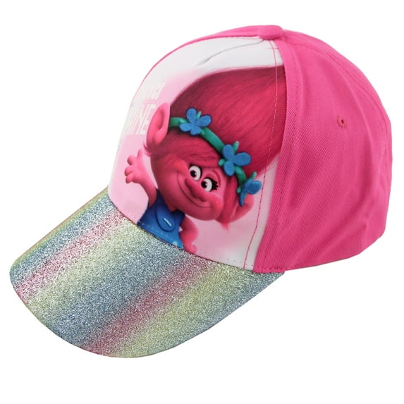 Universal Little Hat for Girls Ages 3-6, Trolls Poppy Kids Baseball Cap