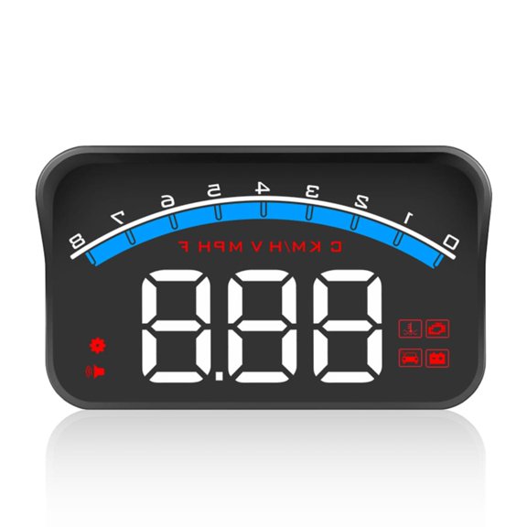Universal M6S Car HUD Display ODB II GPS Speedometer Tachometer Speed/Water Temp/Voltage LED Head Up Display Projector Auto Truck SUV RV 3.5