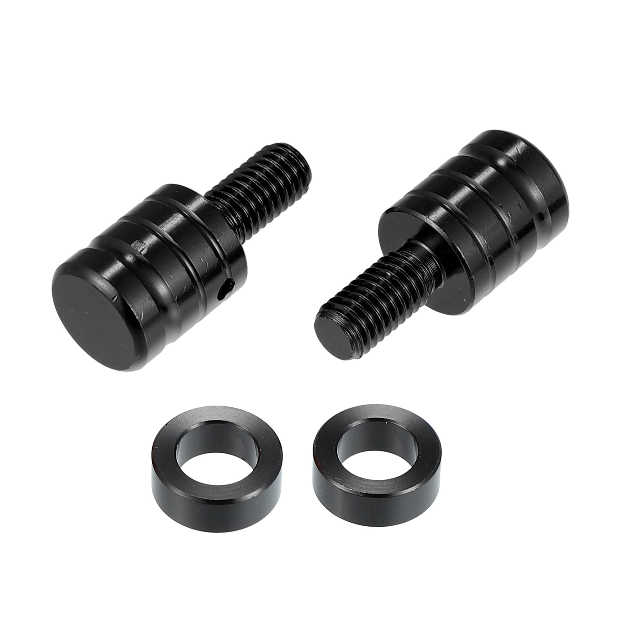 Universal M8x1.25 Motorcycle Right and Left Side Mirror Hole Plugs Screws Rearview Mirrors Caps Screw Black 2 Pcs