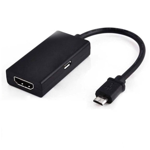 Universal MHL Micro USB to HDMI Cable Adapter for Android Phones, Connects to TV/Projector/Monitor, Supports 1080p, Plug and Play, Works with 3D Video and HDCP