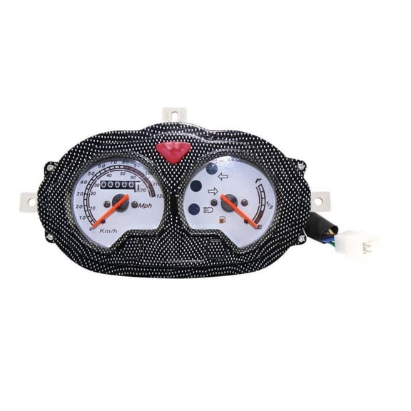 Universal MPH Speedometer Odometer Gas Gauge Dashboard Mount for GY6 50cc