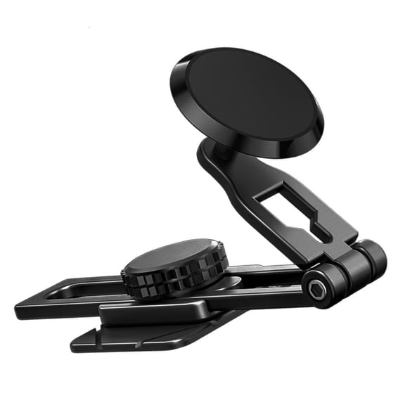 Universal Magnetic Dashboard Phone Holder Adjustable Slide Rail Secure Grip Design