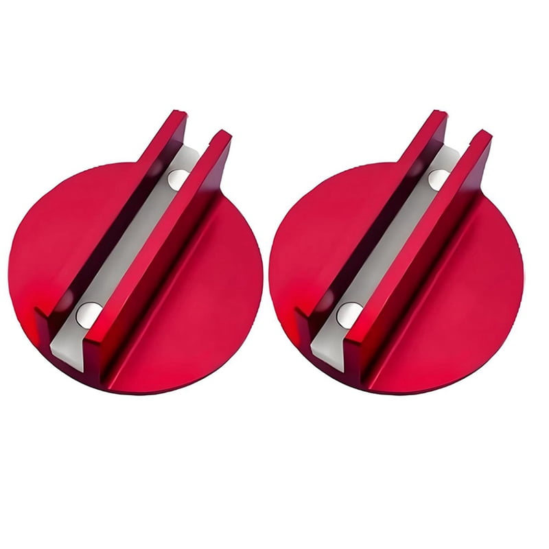 Sutowe 1/2Pcs Grooved Magnetic Jack Pad Universal Nonslip Pinch Weld Slotted Jack Pad Slotted Adapter Frame Rail Adapter For Cars