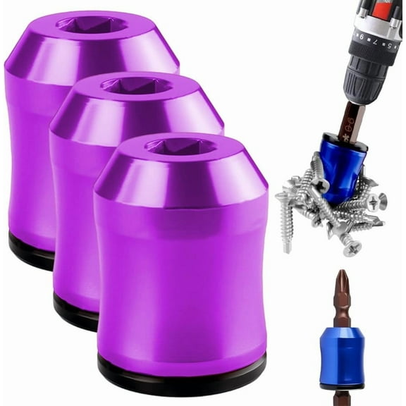 Universal Magnetic Screw Ring, Removable Magnetizer for Hex Screwdriver and Power Bits