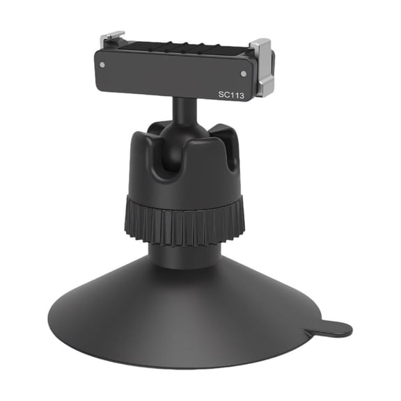 Universal Magnetic Suction Cup Mount For Action 6 Camera Featuring Detachable Magnetic Clip Design Adjustable Ball Head