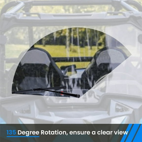 Universal Manual Operated Windshield Wiper Kit For UTV Can Am Polaris