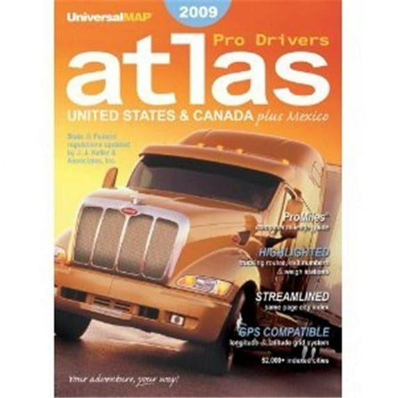 Universal Map 076256234X Professional Drivers Atlas Paper- 2009