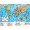 thumbnail image 1 of Universal Map 762542799 World Advanced Political Rolled Map Laminated, 1 of 1
