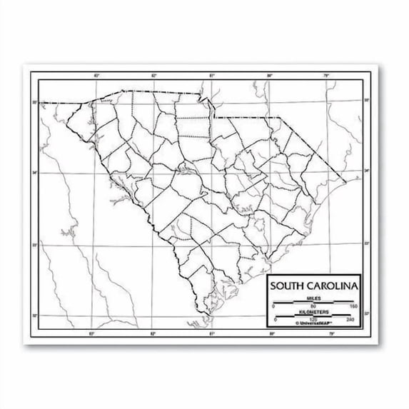 Universal Map Outline Map - State