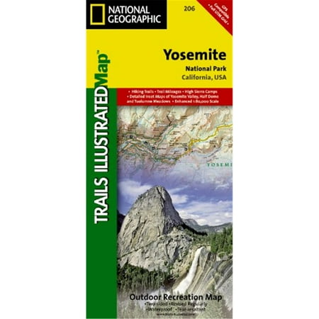 Universal Map Yosemite National Park Trails Illustrated Map