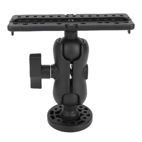 Universal Marine Electronic Fish Finder Mount Base 360 Degree Rotation Ball Bracket Mounting Plate for Kayak Canoe Pontoon Boat, 11.41 x 7.87 in / 29 x 20 cm