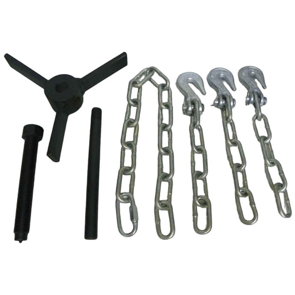 New Universal 3-Blade Propeller Puller Tool Compatible with Outboard Inboard Marine Engines Chain Strap Design Removes Stuck and Seized Propellers from Propshaft 983-185 3-arm V6 Steel