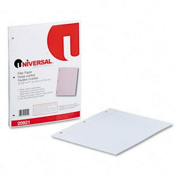 Universal Mediumweight Filler Paper - College Ruled - White - 11in. x 8 1/2in.