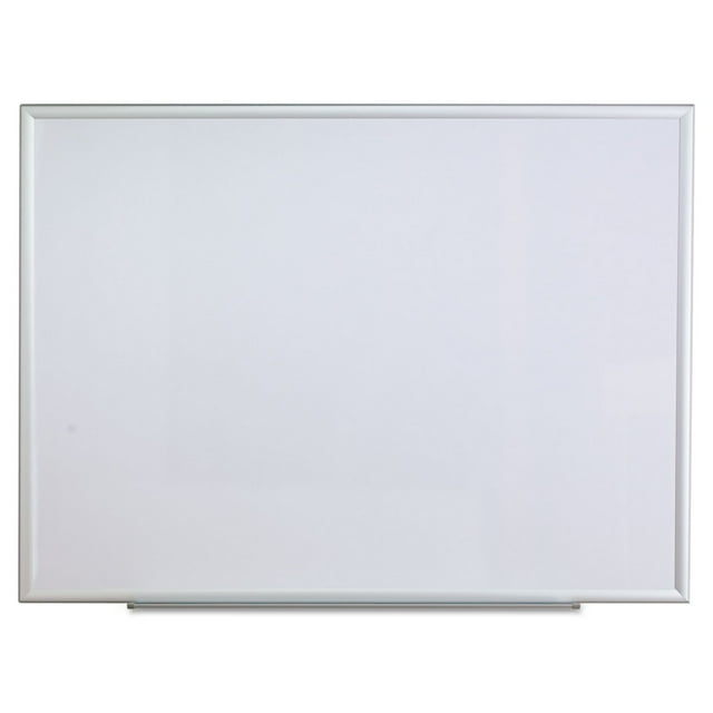 Universal Melamine Dry Erase Board, 48" x 36", Aluminum Frame