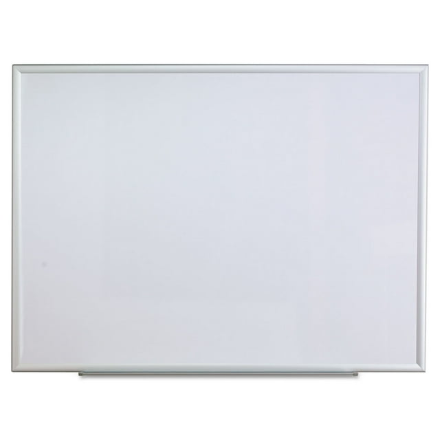 Universal Melamine Dry Erase Board, 48" x 36", Aluminum Frame