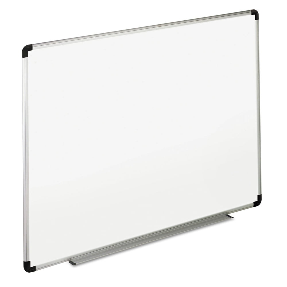 Universal Melamine Dry Erase Board, 72" x 48", Aluminum Finish Frame