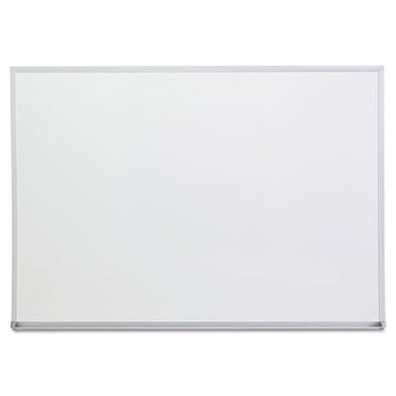 Universal Melamine Dry Erase Board Aluminum Frame, White