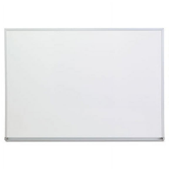 Universal Melamine Dry Erase Board Aluminum Frame, White