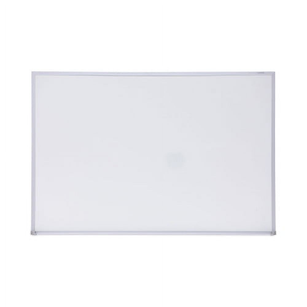 Universal Melamine Dry Erase Board with Aluminum Frame, 36 x 24, White