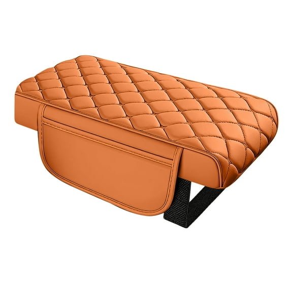 Universal Memory Armrest Pad 2026 Leather Armrest Pad With 2 Storage Auto Armrest Seat Cover Center Console Cover Cushion For SUV Truck