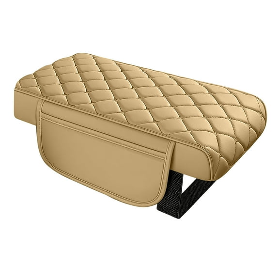 Universal Memory Armrest Pad 2026 Leather Armrest Pad With 2 Storage Auto Armrest Seat Cover Center Console Cover For SUV Truck