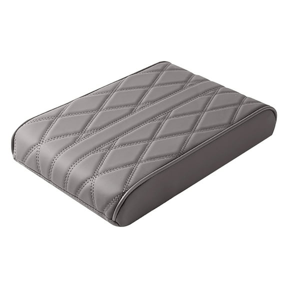 Universal Memory Foam Car Armrest Pad - Thickened & Widened Elbow Support Cover for Center Console, Comfort & Protection,Gray