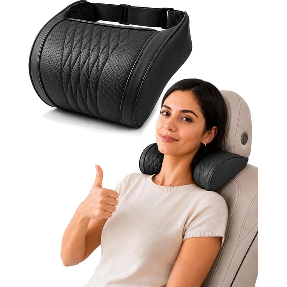 Universal Memory Foam Car Headrest Neck Pillow, Car Neck Pillow,Ergonomic Support Auto Neck Cushion for Long Road Trips, Relieve Driving Fatigue, Neck Shoulder Support for Pain Relief