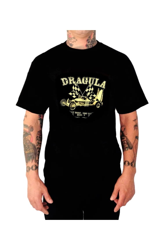 Universal Men's The Munsters Grandpa Dragula Glow in The Dark T-Shirt S