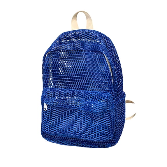 Universal Mesh Backpack Large Capacity Open Design Portable for Adults Outdoors Travel Leisure Shopping Beach F
